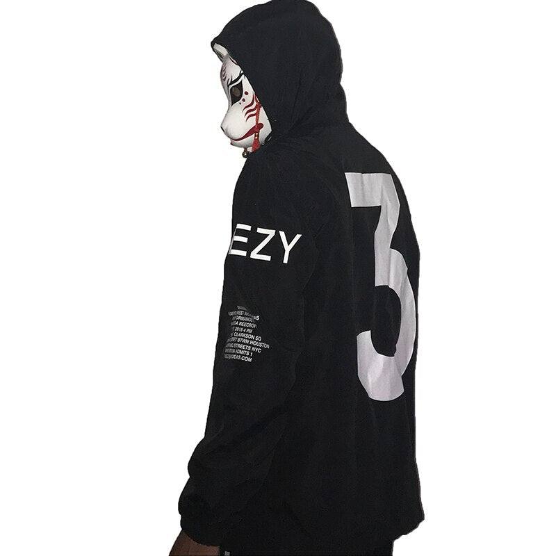 Kanye West Y3 Season 3 Windbreaker Hip Hop Outwear